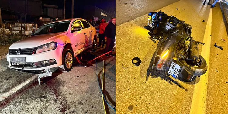 Bursa’da yerde sürüklenen sürücü başka otomobilin altına girdi