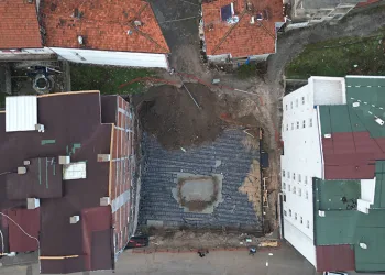 Tokat’ta inşaat kazısında toprak kayması yaşandı, 5 daire boşaltıldı