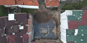 Tokat’ta inşaat kazısında toprak kayması yaşandı, 5 daire boşaltıldı