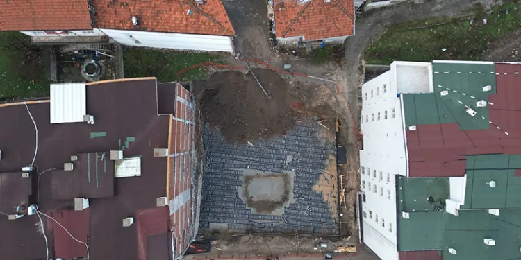 Tokat’ta inşaat kazısında toprak kayması yaşandı, 5 daire boşaltıldı