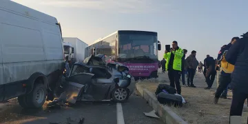 Van’da zincirleme trafik kazası