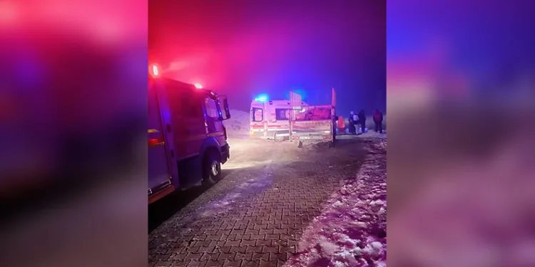 Seyir halindeki tır alev alarak yandı