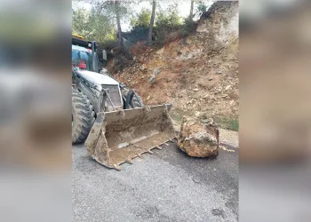Köpekten kaçarken hafif ticari araca çarpan motosiklet sürücüsü yaralandı