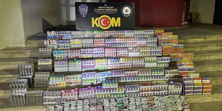 Adana’da bin 350 elektronik sigara ele geçirildi