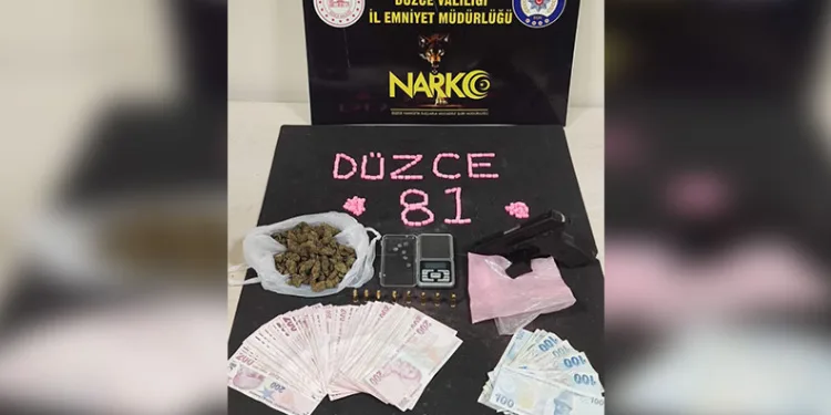 Düzce’de uyuşturucu operasyonunda 2 kişi tutuklandı