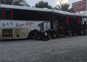 Denizli’de feci kaza…