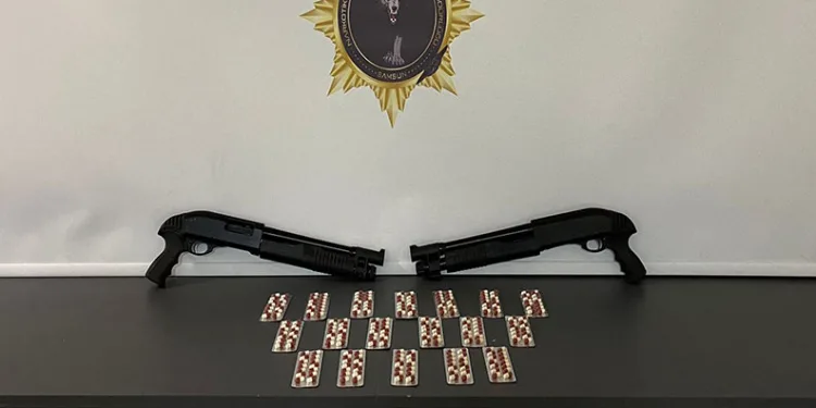 Samsun’da bir evde çok sayıda silah ve mühimmat ele geçirildi