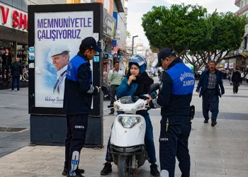 Zabıta ekiplerinden motorlu araçlara yönelik denetim