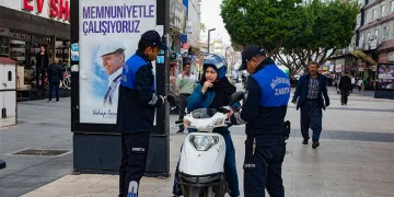 Zabıta ekiplerinden motorlu araçlara yönelik denetim