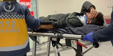 Seyir halindeki tır alev alarak yandı