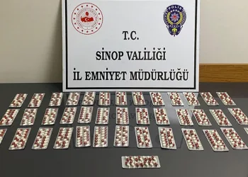 Sinop’ta 560 adet uyuşturucu hap ele geçirildi