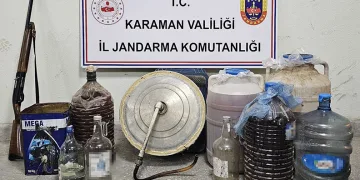 Karaman’da sahte içki operasyonu