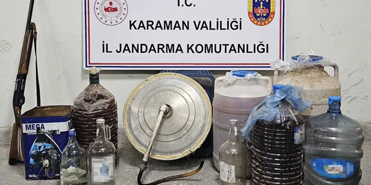 Karaman’da sahte içki operasyonu