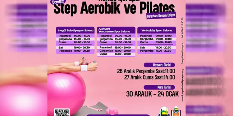 Kadınlara ücretsiz pilates kayıtları başlıyor