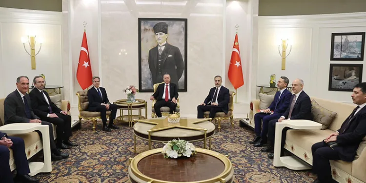 Cumhurbaşkanı Erdoğan, Blinken ile görüştü