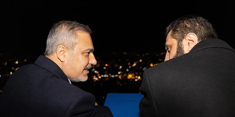 Bakan Fidan, Şara’yla çay içti