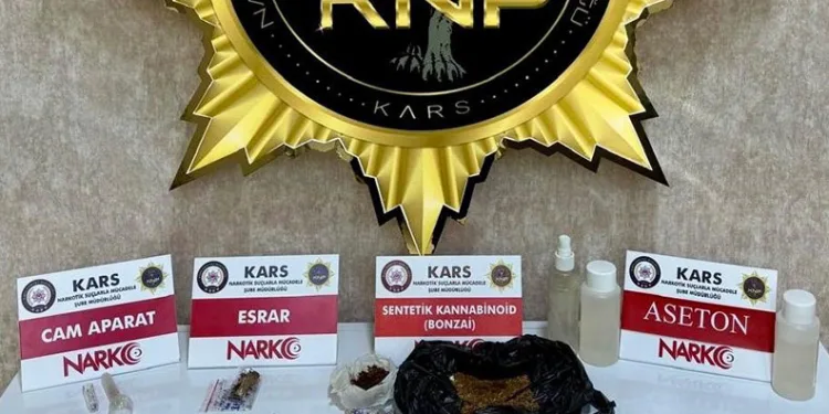 Kars’ta uyuşturucu ele geçirildi