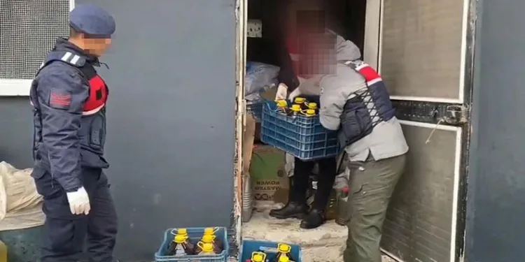 Mersin’de sahte içki operasyonu: 2 gözaltı