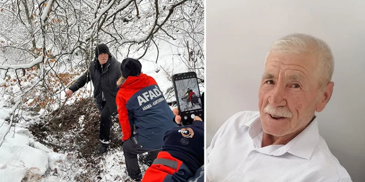 Kayıp yaşlı adam ormanlık alanda sağ olarak bulundu