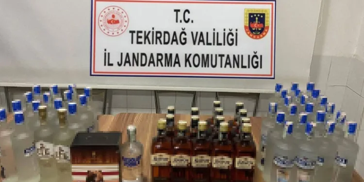 Tekirdağ’da kaçak alkollü içki ve uyuşturucu madde ele geçirildi