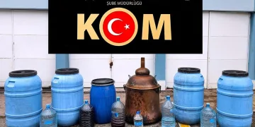 Çorum’da yüzlerce litre fermente alkol ele geçirildi: 1 gözaltı