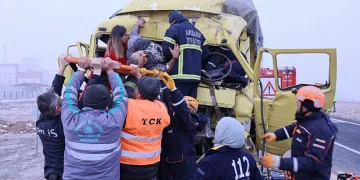 Kamyon kabininde can pazarı