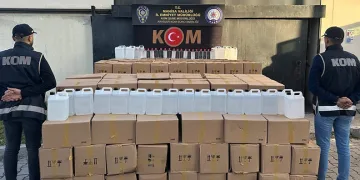 Manisa’da binlerce litre kaçak alkol ele geçirildi