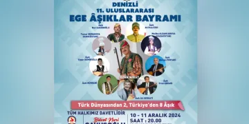 Halk ozanları Denizlililer için çalıp söyleyecek