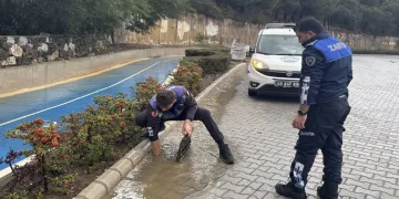 Marmaris’te yağmur mesaisi