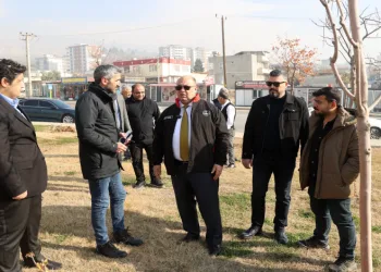 Başkan Akpınar, inşaat sahasını inceledi