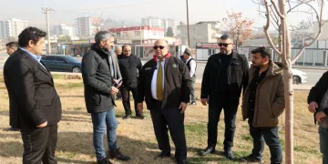 Başkan Akpınar, inşaat sahasını inceledi