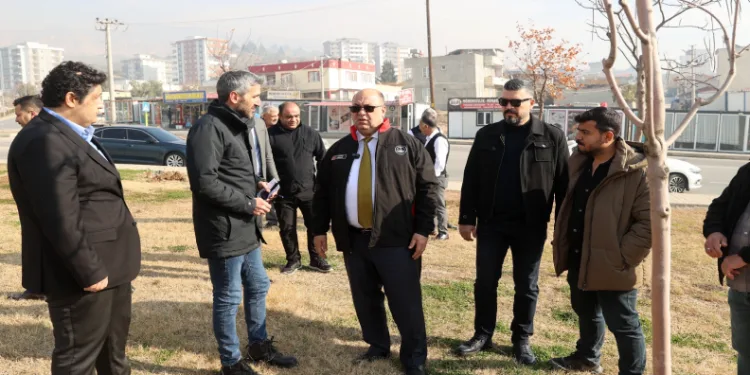 Başkan Akpınar, inşaat sahasını inceledi