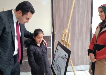 “Gazze’deki Zulmü” sergisi açıldı.