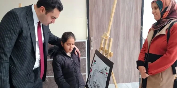 “Gazze’deki Zulmü” sergisi açıldı.