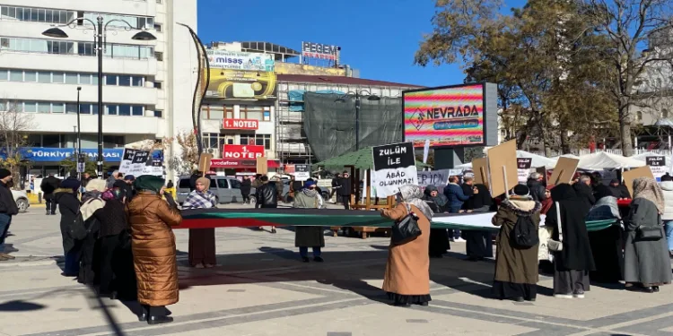 Elazığ’da, Gazze saldırıları protesto edildi