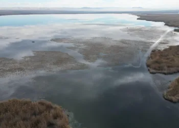 Eber Gölü’nde su seviyesi artmaya başladı