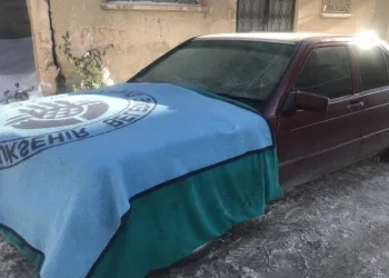 Araçları, bataniye ve halılarla koruyorlar