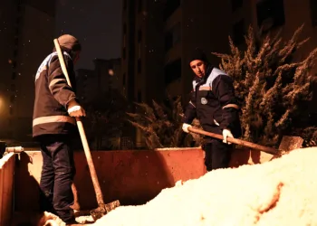 Battalgazi’de kar nöbeti