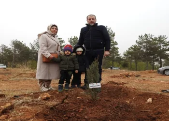 Gaziantep’te deprem şehitleri anısına hatıra ormanı oluşturuldu