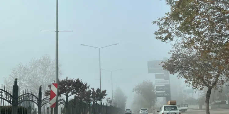 Adıyaman’da görüş mesafesi düşük