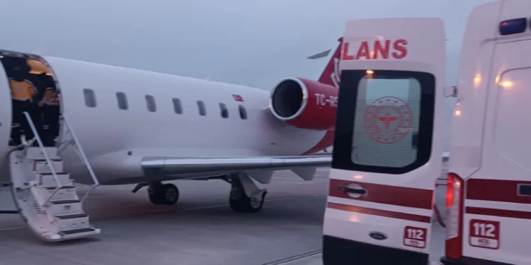 Ambulans uçak Van’a havalandı