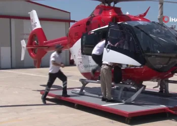 Helikopter kazasında hayatını kaybeden şahsın son görüntüleri