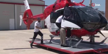 Helikopter kazasında hayatını kaybeden şahsın son görüntüleri