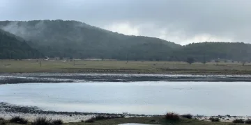 Yayla Gölü yağışlarla can buldu