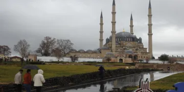 Edirne’de sağanak etkili oldu