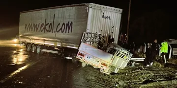 Ters dönen otomobildeki 2 kişi yaralandı