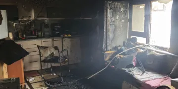 Balıkesir’de ev yanan ev küle döndü