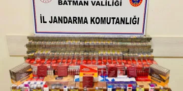 Batman’da bin 308 paket kaçak sigara ele geçirildi