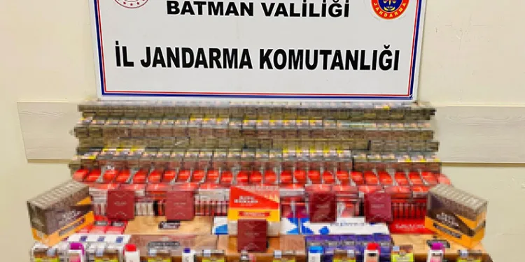Batman’da bin 308 paket kaçak sigara ele geçirildi