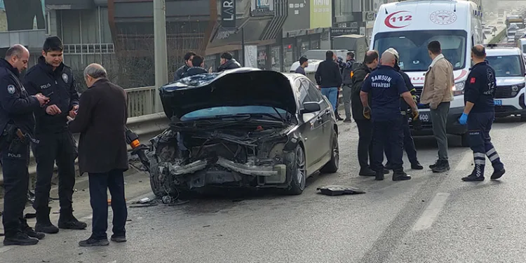 Samsun’da zincirleme trafik kazası: 5 yaralı